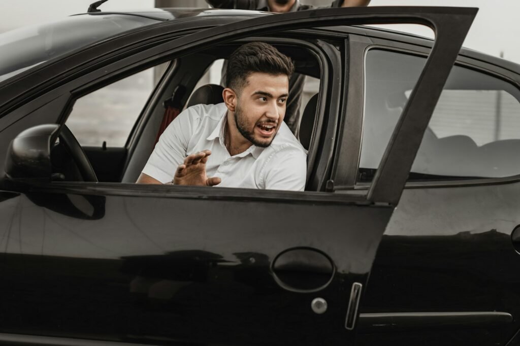 Family with their delivered car