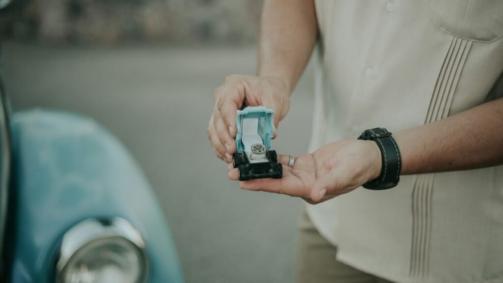 Car keys being handed over